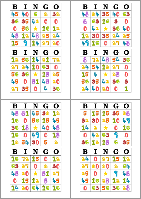 Bingo Para Imprimir Imagui