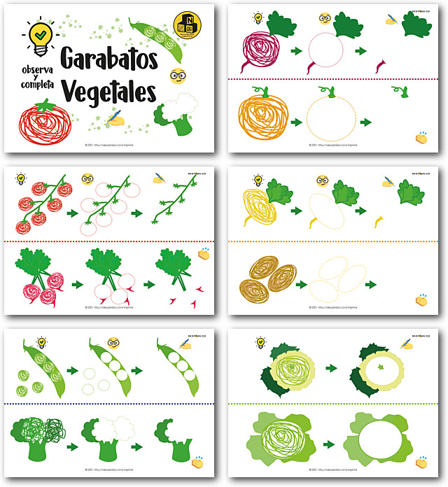 Garabatos de Vegetales PDF