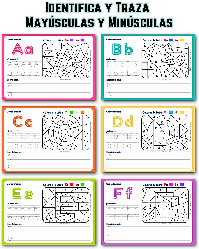 Ejercicios para mejorar las Letras para Imprimir