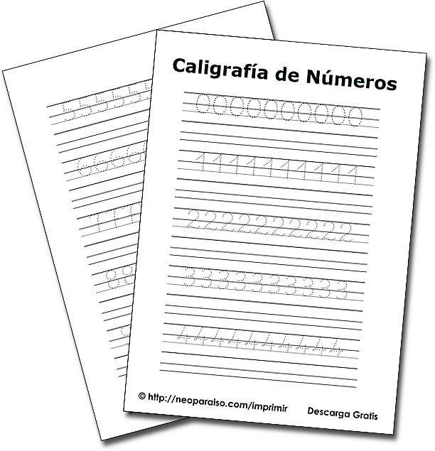 Caligrafía de Números