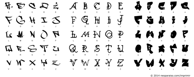 Featured image of post Graffiti Cursiva Letras Del Abecedario La escritura manual o la caligraf a es una forma de escribir con la mano y un instrumento