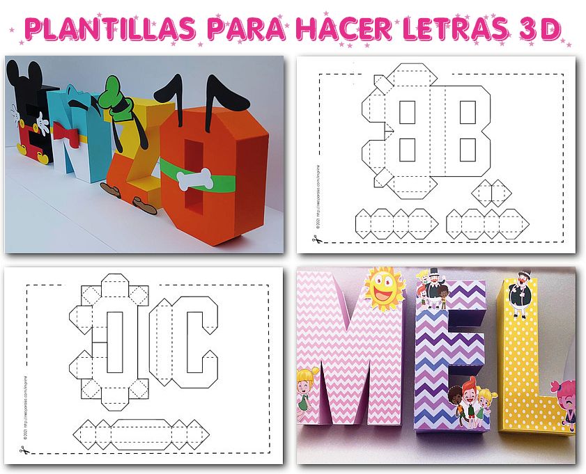 Cómo hacer letras de cartón para niños