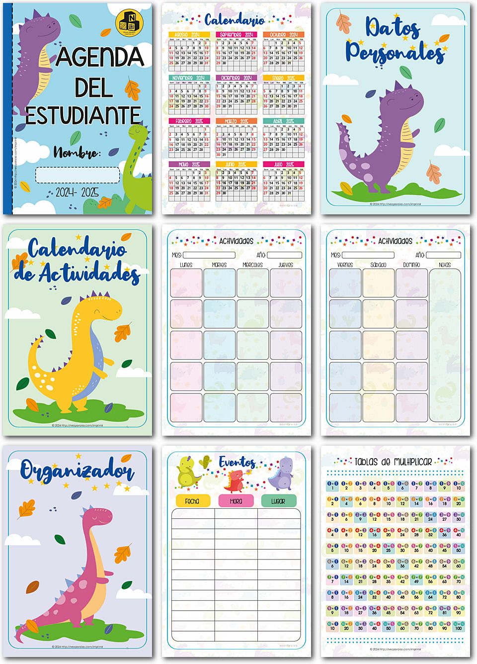 Agenda Escolar 2022-2023 PDF para imprimir en A5 Bullet Journal para  estudiantes [ Descargar GRATIS] 