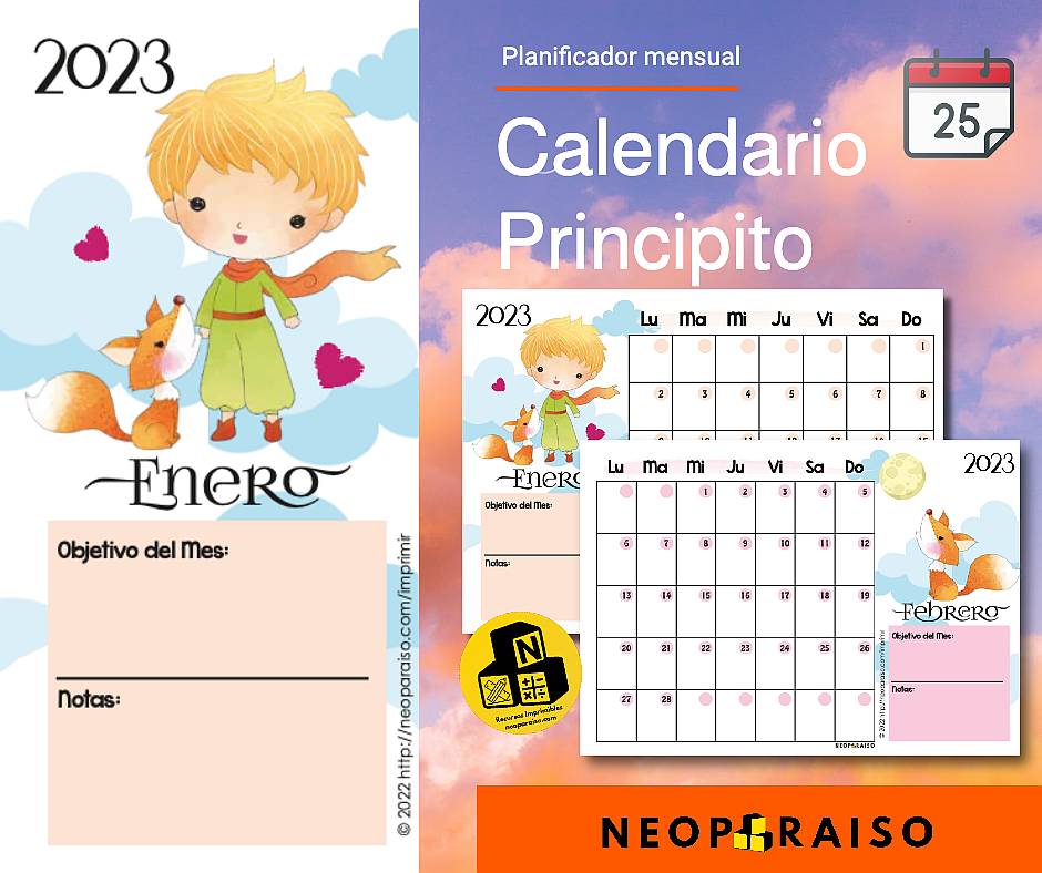 Calendario de El Principito PDF