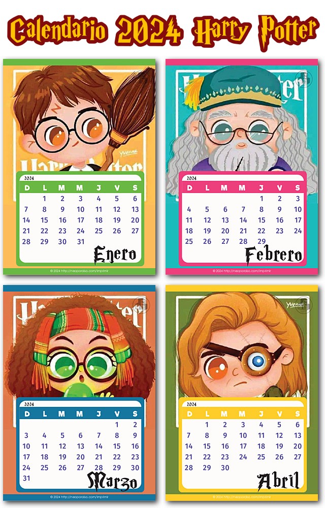 Calendario Harry Potter PDF