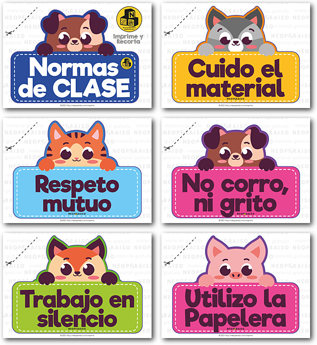 Normas de Clase de Animalitos PDF gratis