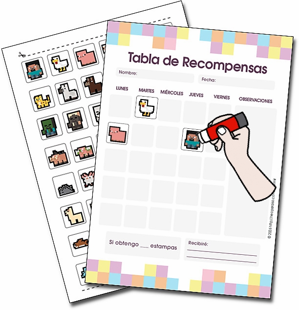 Tabla de Recompensas para mejorar el comportamiento PDF gratis