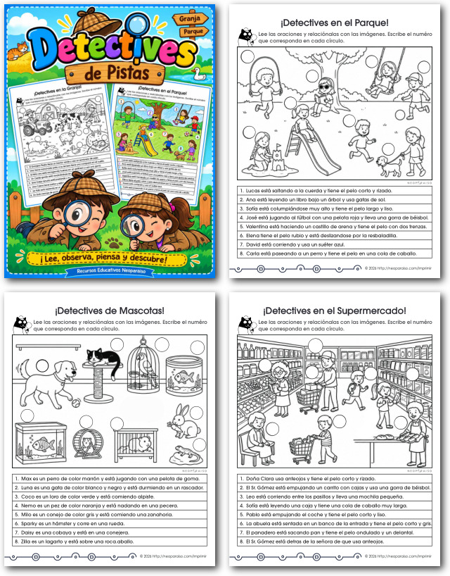 Lee con Detective de Pistas PDF