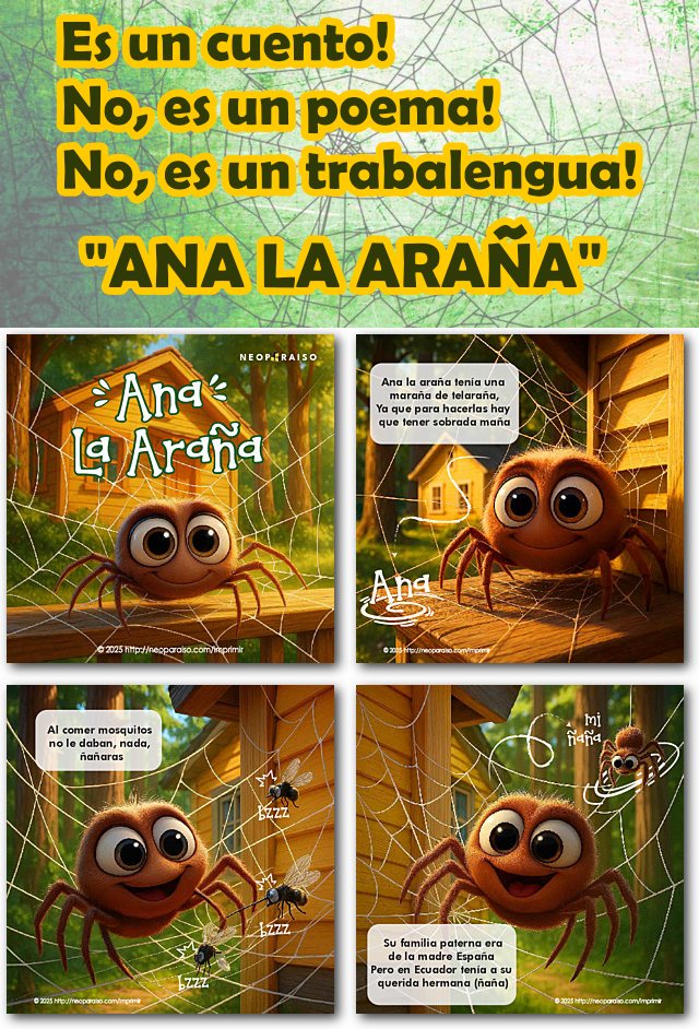 Cuento, Poema, Trabalenguas Ana la Araña PDF