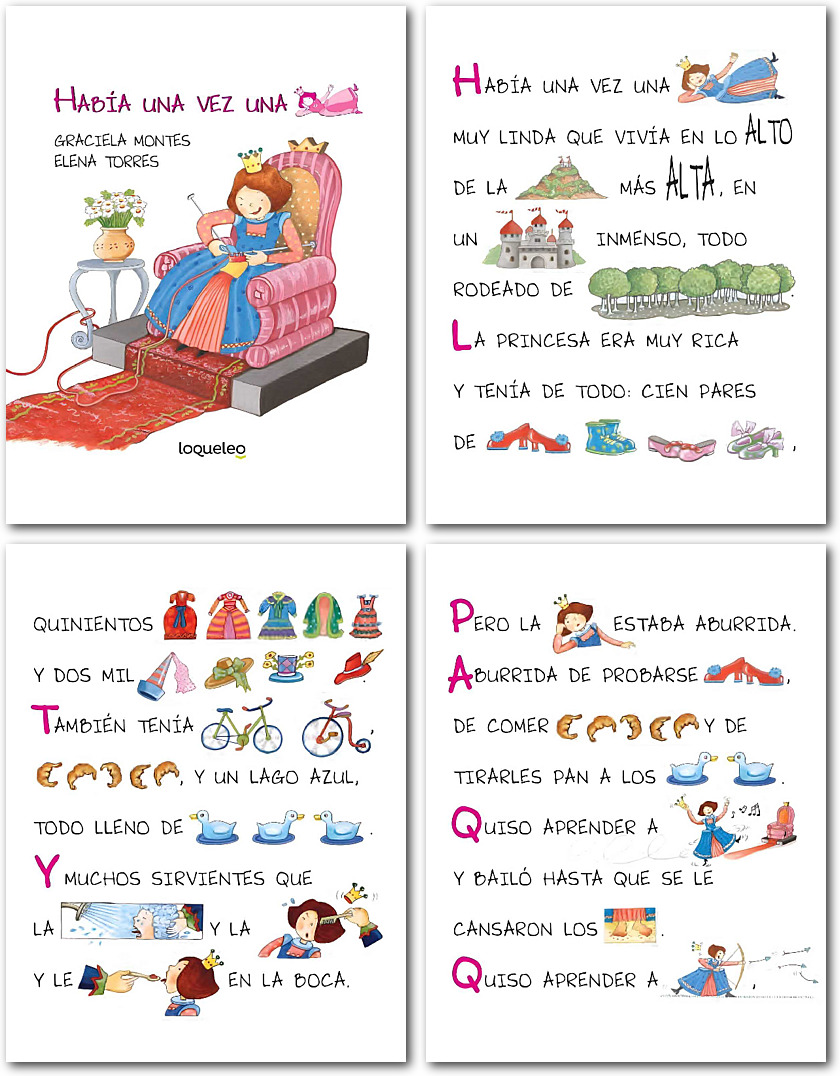 Cuento con Pictgramas de Princesas
