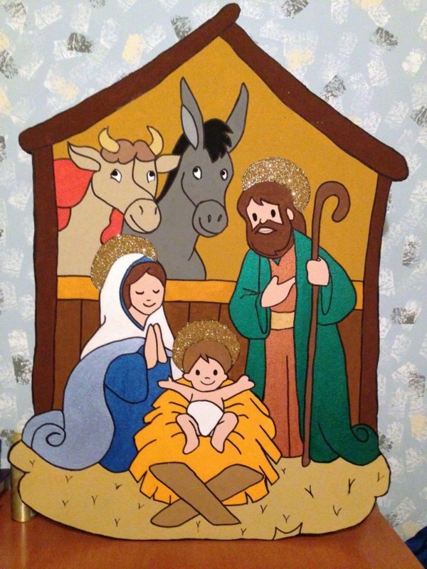 Imagen: nacimiento palitos decorado