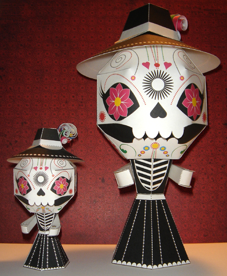 Imagen: catrina de papel 3d