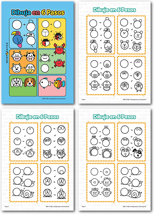 Dibujos Sencillos en Seis Pasos