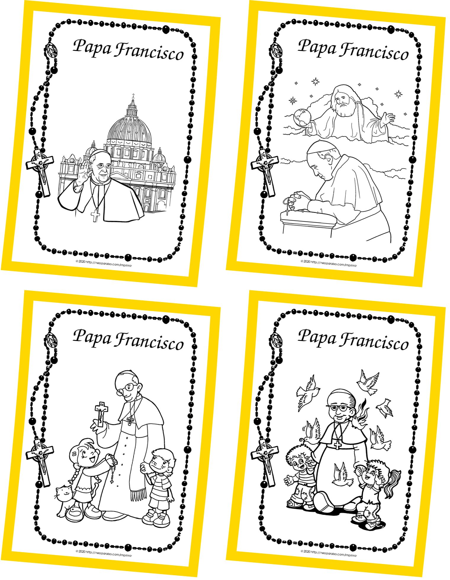 Dibujos Papa Franciso