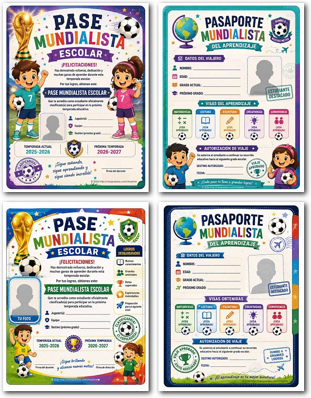 Imagen: pases pasaportes mundialistas