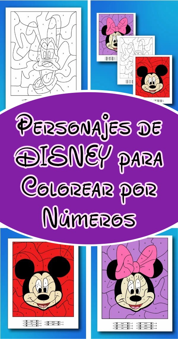 Libro Mágico de Personajes de Disney para Colorear por Números PDF