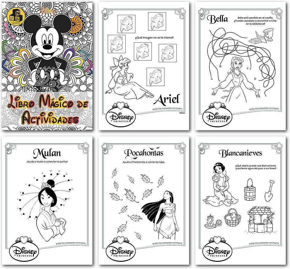 Muñecos de disney online para colorear