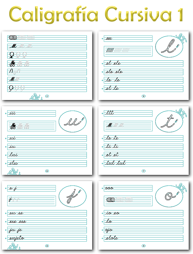 Escritura Caligraf&iacute;a Cursiva 1