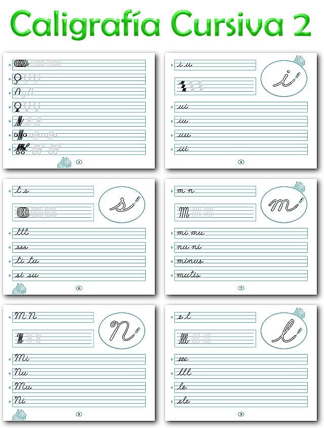 Escritura Caligraf&iacute;a Cursiva 2