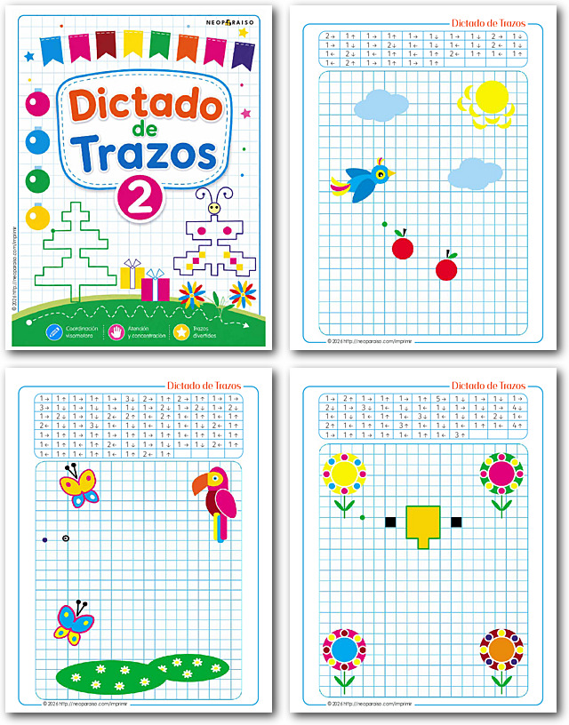 Dictado de Trazos para repasar Lateralidad