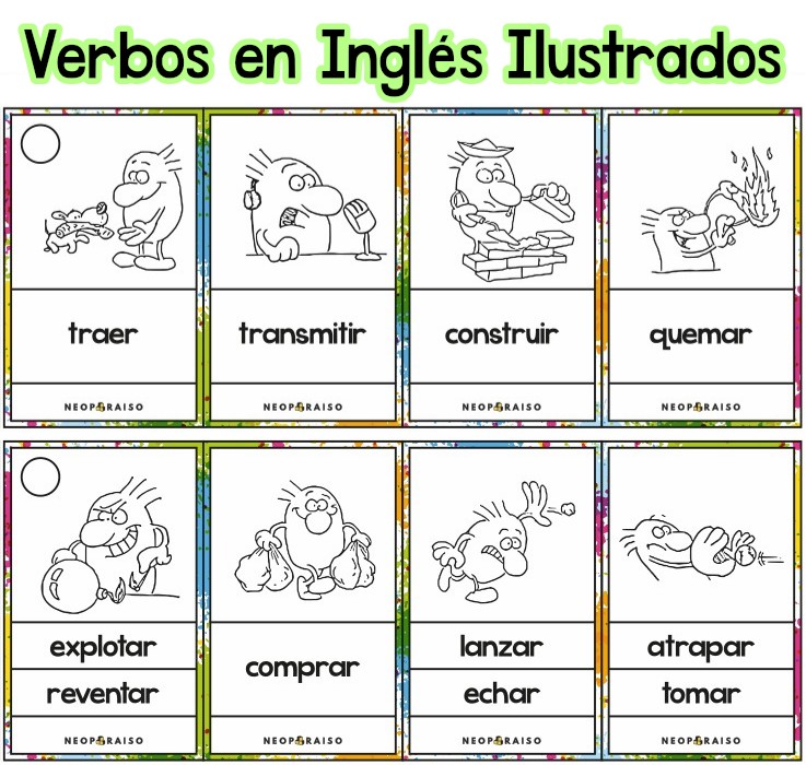 Llavero para Memorización de Verbos Irregulares en Inglés