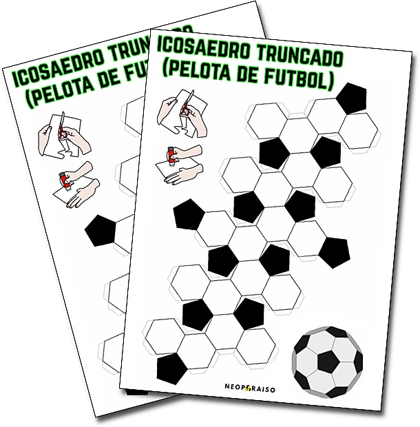 Pelota de F&uacute;tbol para Armar PDF gratis