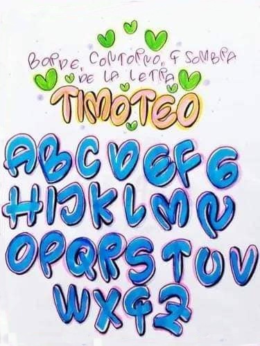 Imagen: letra timoteo sombra