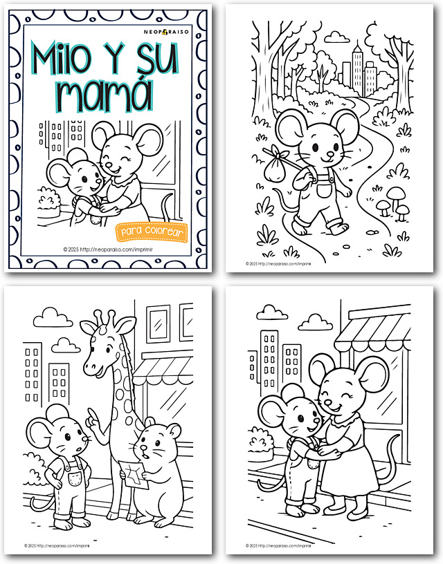 Cuaderno para Colorear sobre el Día de las Madres