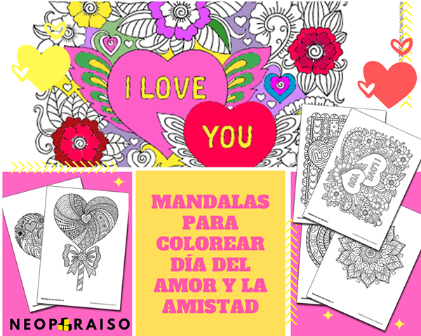 Mandalas En Pdf Del Dia Del Amor Y La Amistad Para Colorear