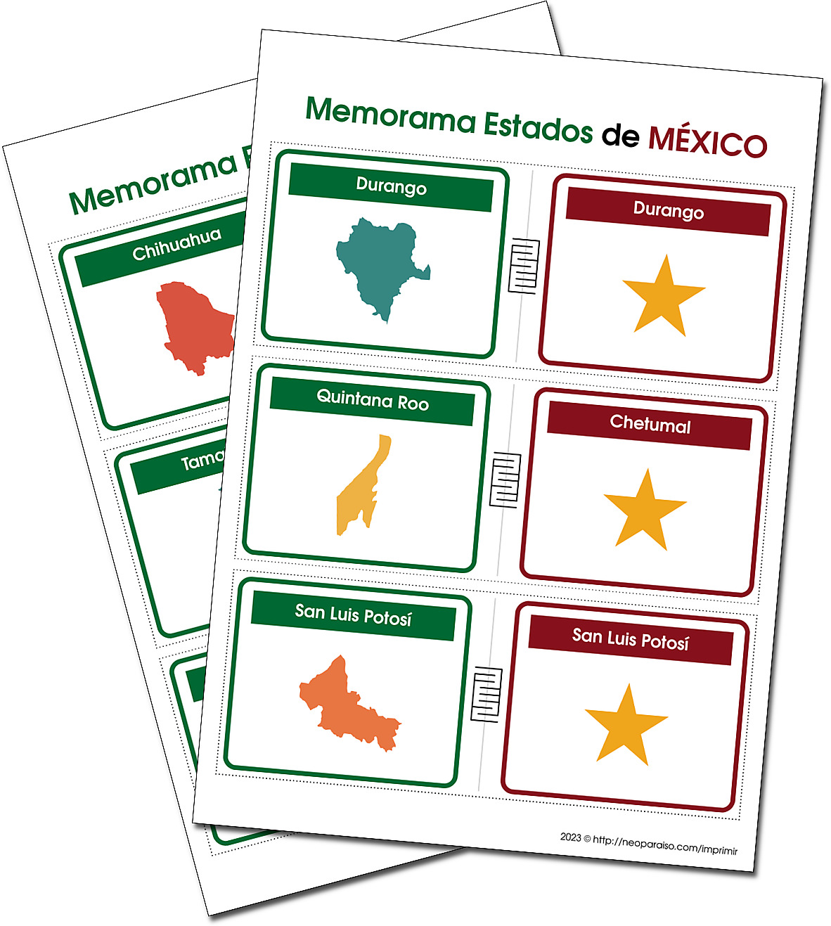 Memorama de los Estados de México PDF