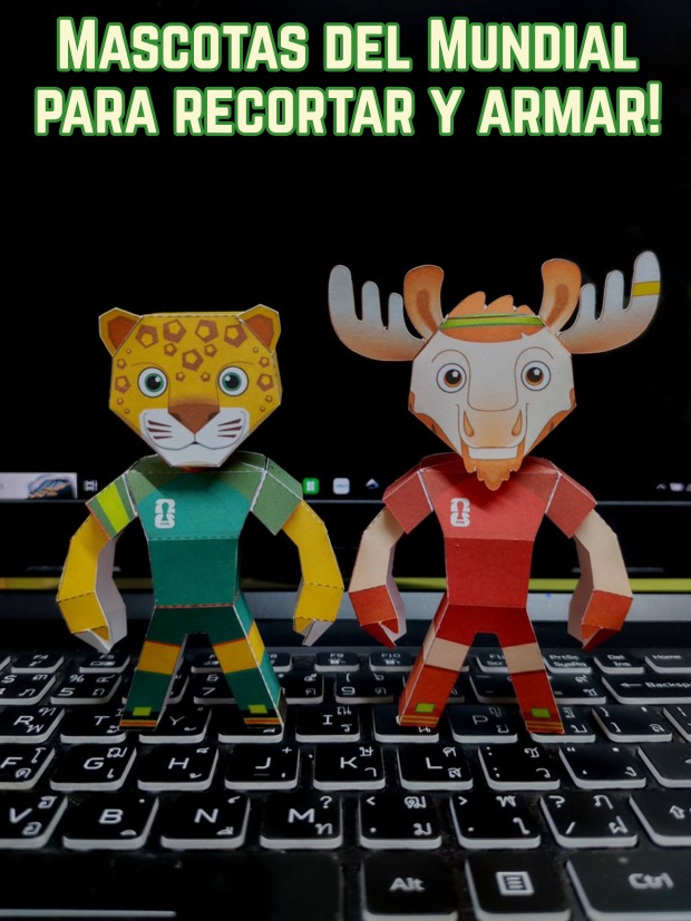 Imagen: mascotas mundial 2026 para armar