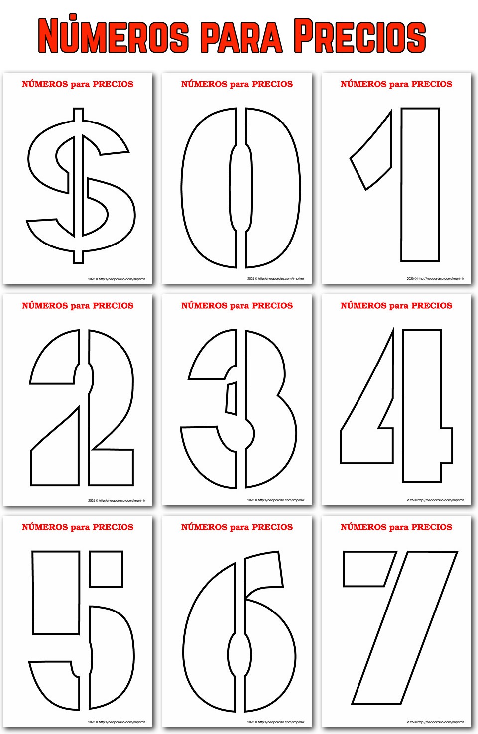 Números para Precios PDF