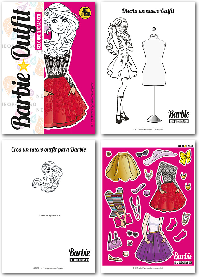 Recorta Vestidos de Barbie PDF