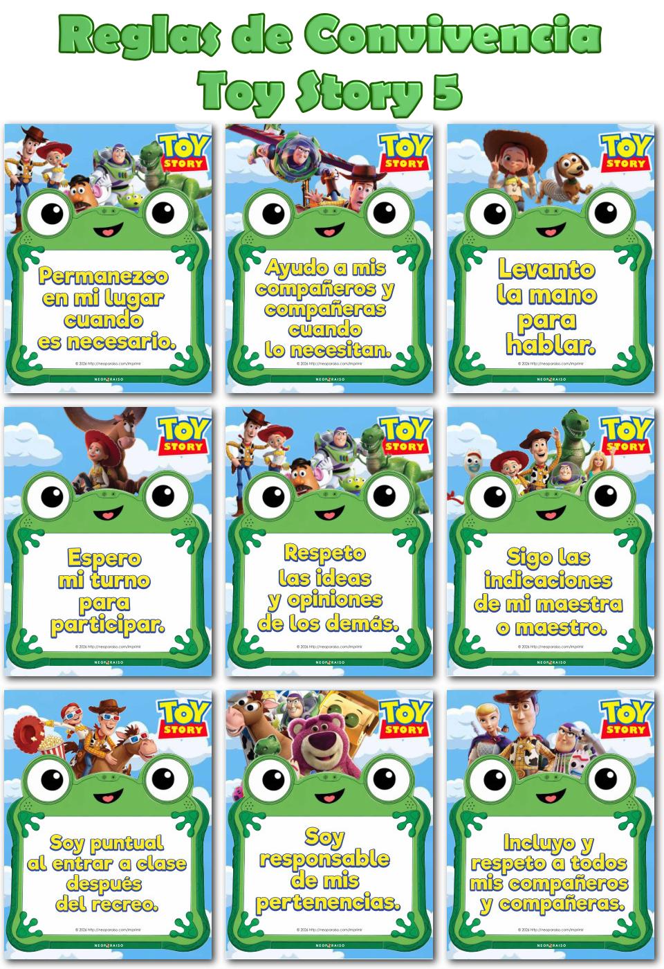 Imagen: reglas de convivencia toy story 5