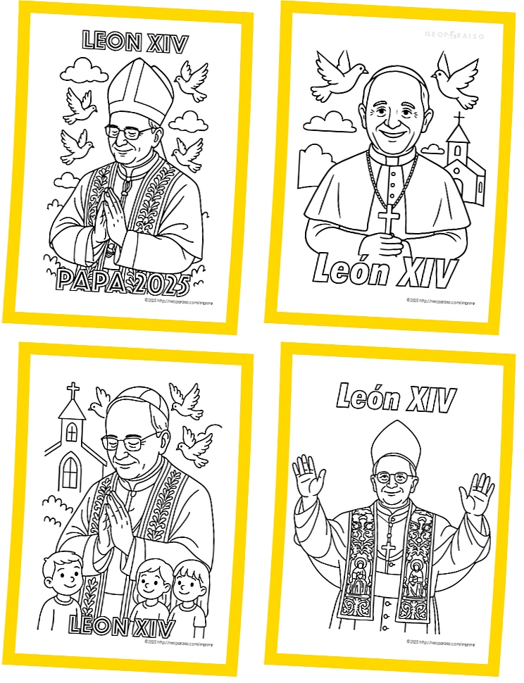 Dibujos Papa Franciso