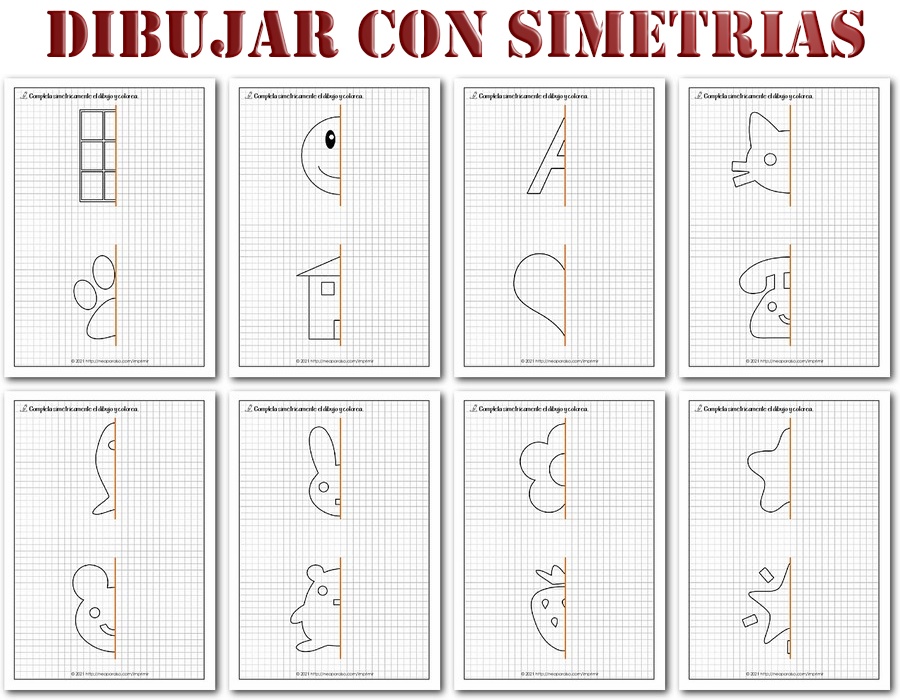 Ejercicios para Dibujar con Simetría PDF