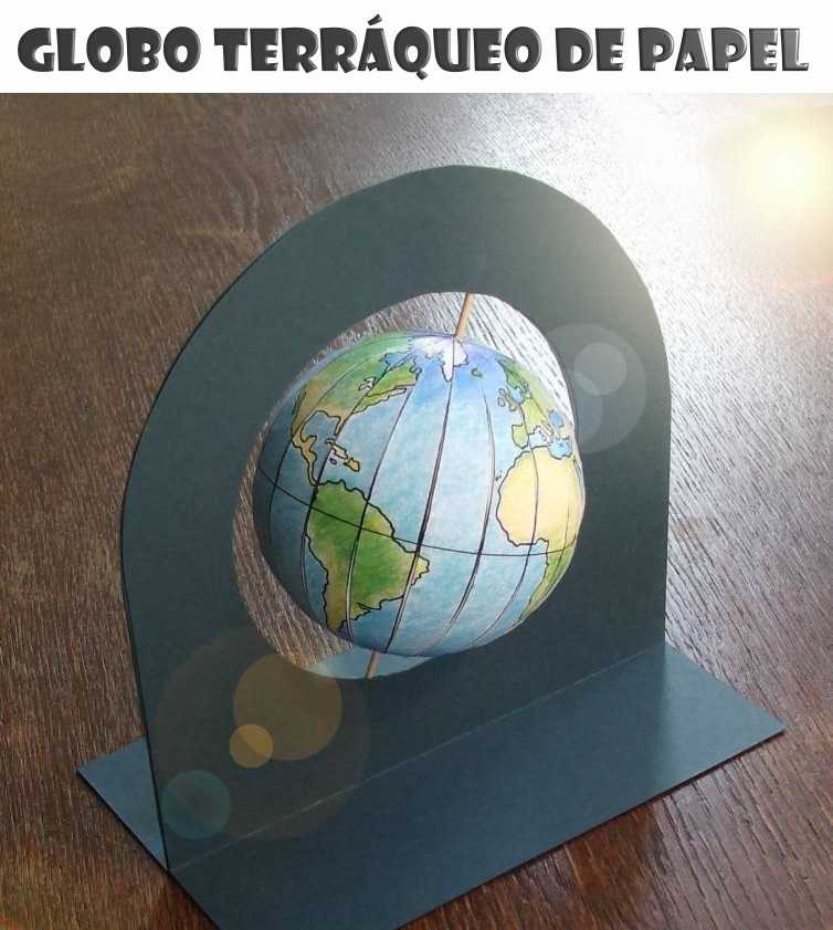 Imagen: globo terraqueo papel