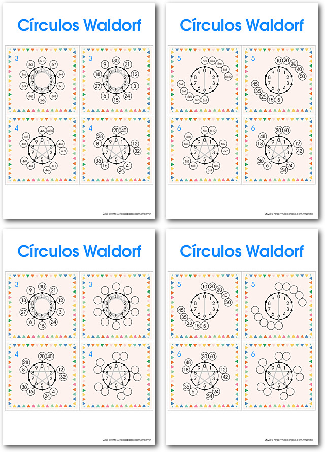 Imagen: waldorf circulos multiplicacion