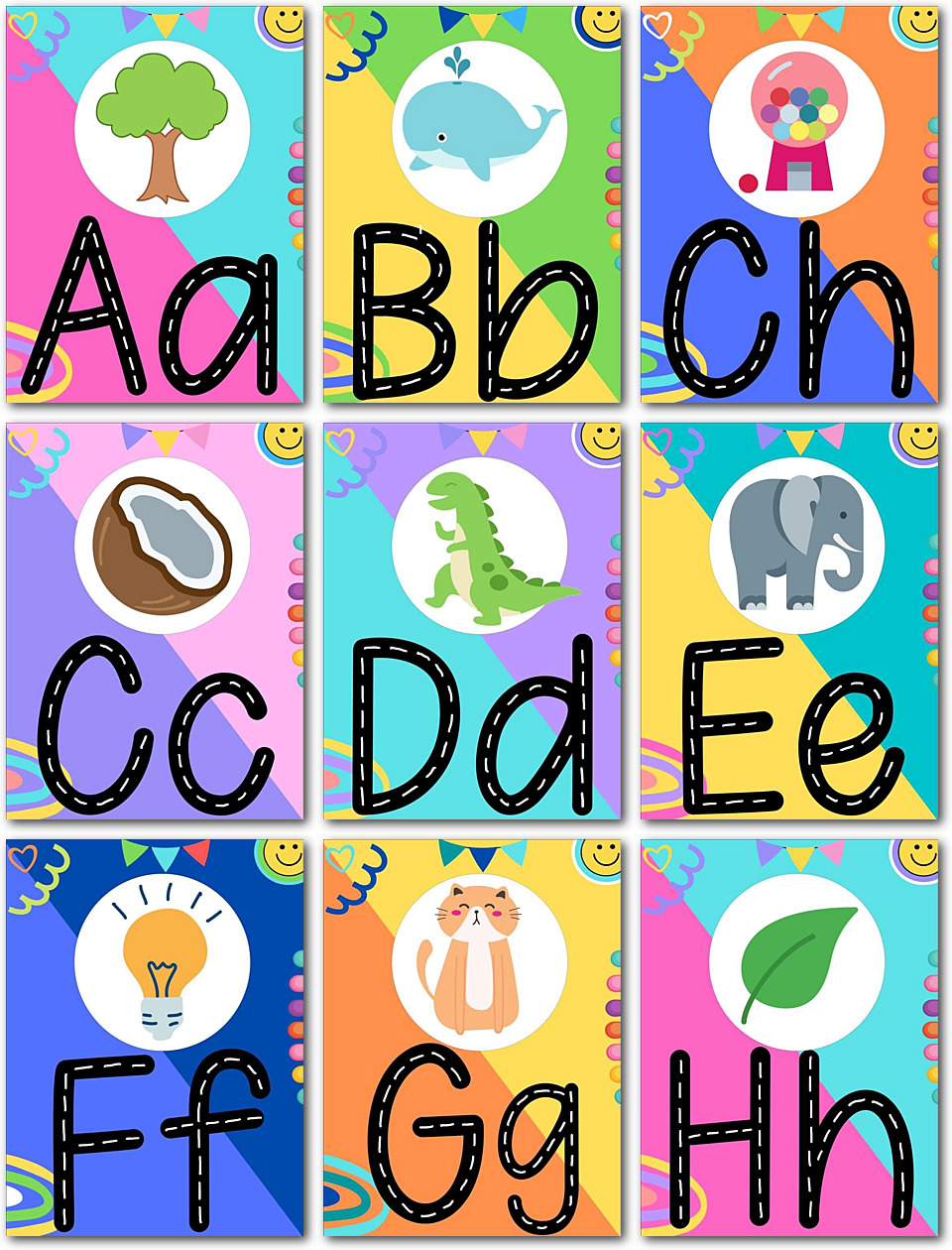 Carteles de Letras Comic Sans PDF gratis