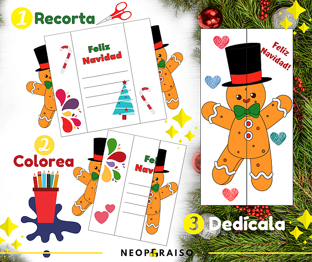 divorcio tal vez Cooperativa Tarjetas de Navidad para Imprimir y Colorear